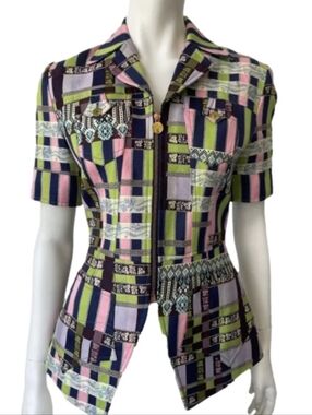 Christian Lacroix Patchwork Print Jacket Size 38 (6/8)